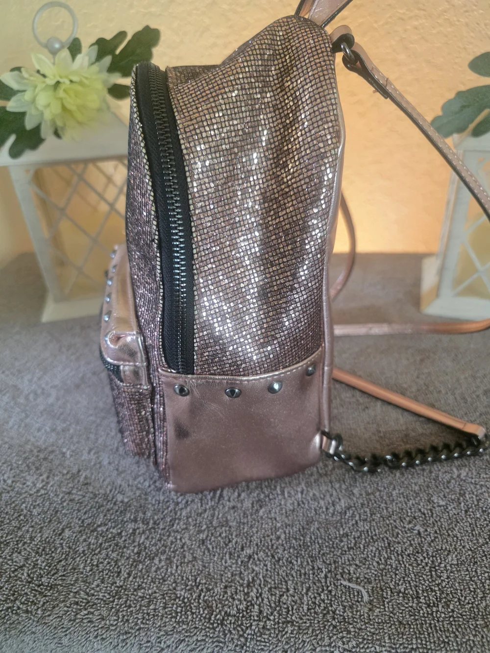 Victoria's Secret Sparkling Pink Mini Backpack - Fashion Handbag